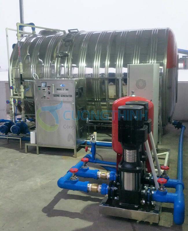 Hệ thống máy ozone Z-30S xử lý nước cấp tại Pharbaco