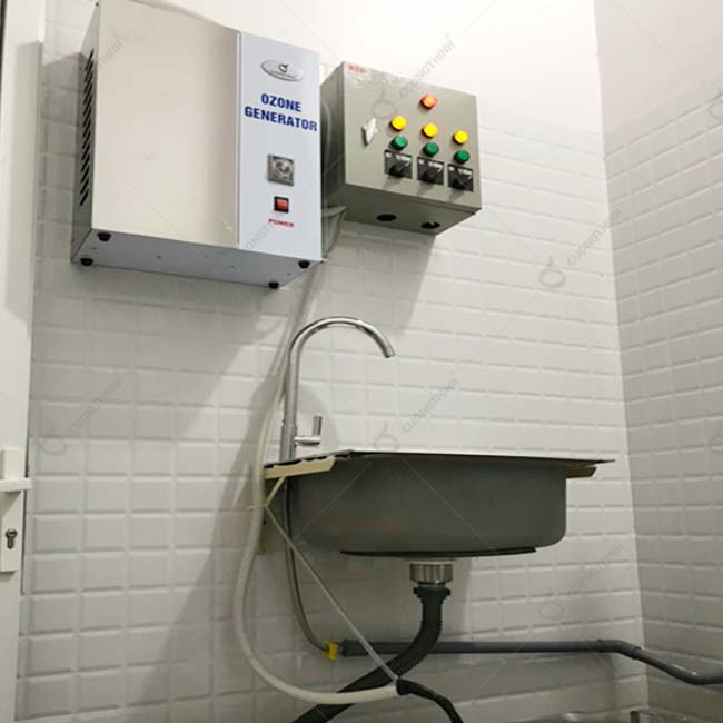 Lắp đặt máy ozone xử lý nước khử trùng Cường Thịnh