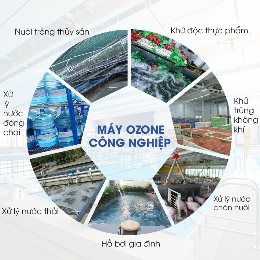 Một số ứng dụng phổ biến lắp đặt máy ozone công nghiệp Cường Thịnh