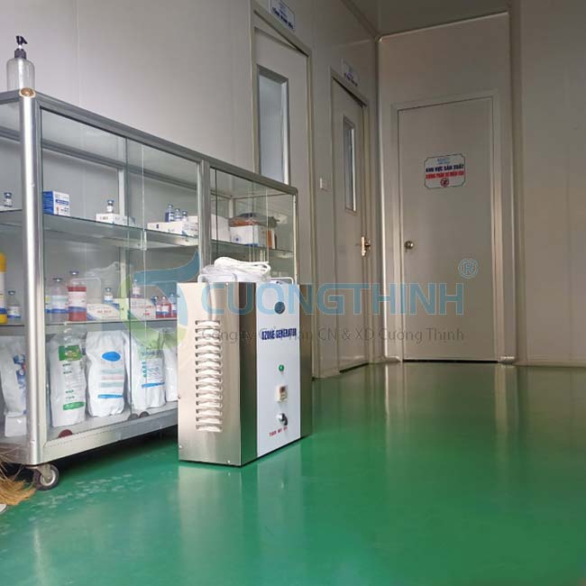 Máy ozone 10g/h với mục đích khử trùng phòng thuốc thú y CNC tại Hà Nội