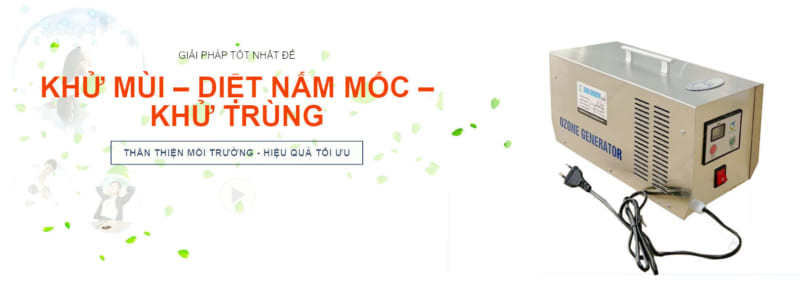 Máy ozone khử mùi đa năng loại bỏ mùi hiệu quả 99%