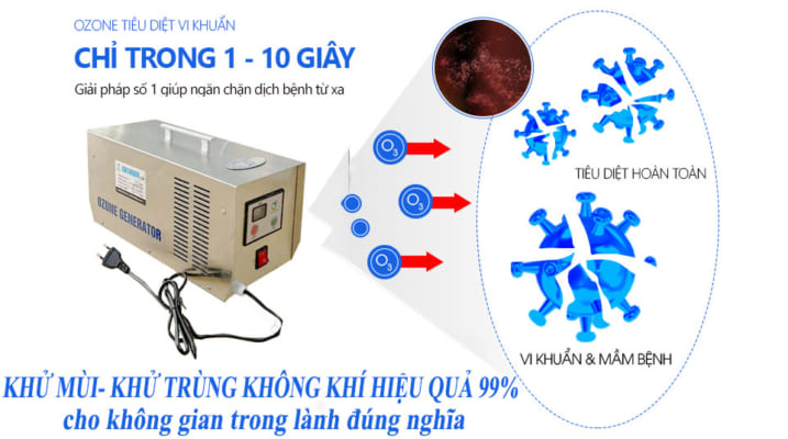 Máy Tạo Ozone Khử Mùi 2g/h
