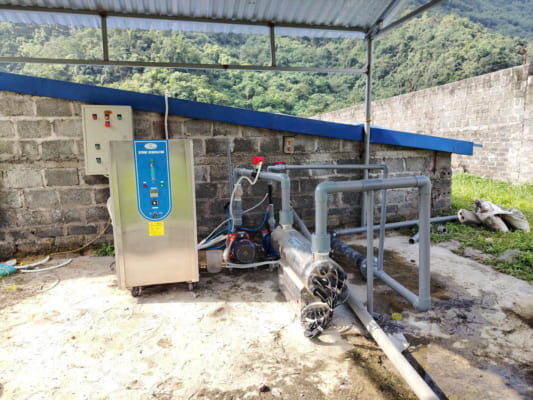 Hoàn thành lắp đặt hệ thống máy tạo khí Ozone Z-50S kết hợp UV xử lý nước cho trang trại lợn Agrivina